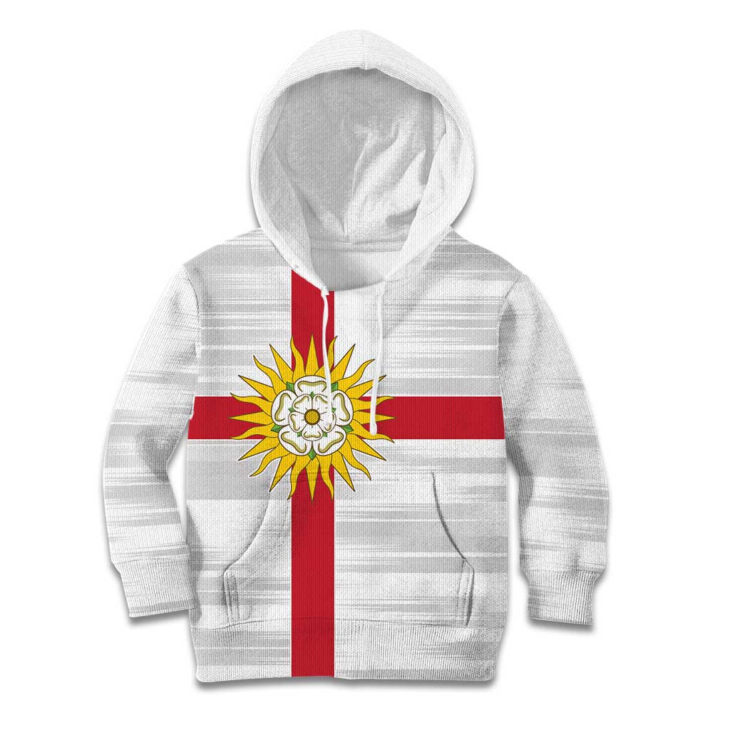Yorkshire Heritage Personalized Kid Hoodie West Yorkshire White Rose - Wonder Print Shop