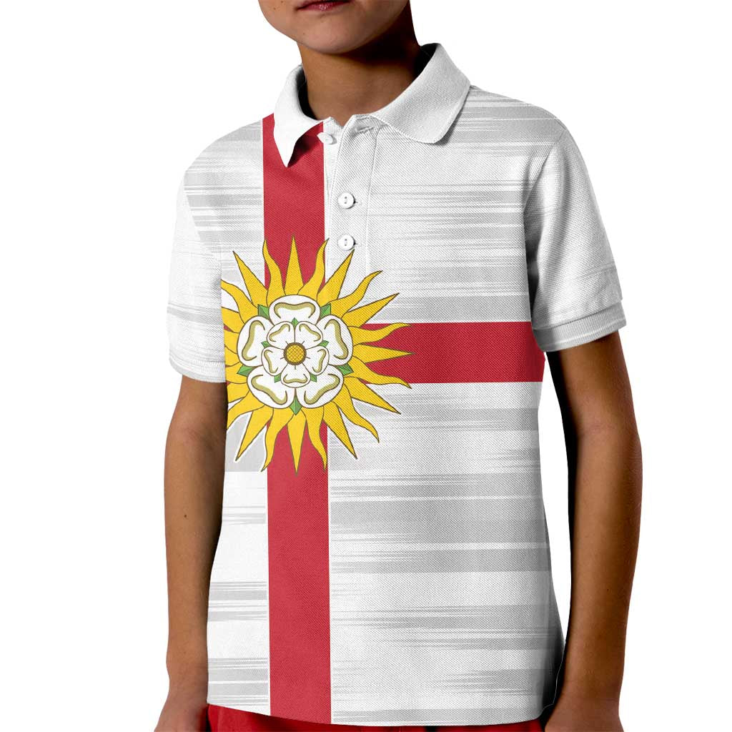 Yorkshire Heritage Personalized Kid Polo Shirt West Yorkshire White Rose - Wonder Print Shop