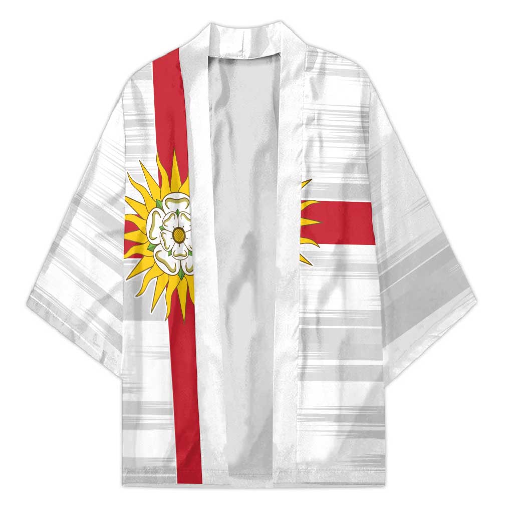 Yorkshire Heritage Personalized Kimono West Yorkshire White Rose - Wonder Print Shop