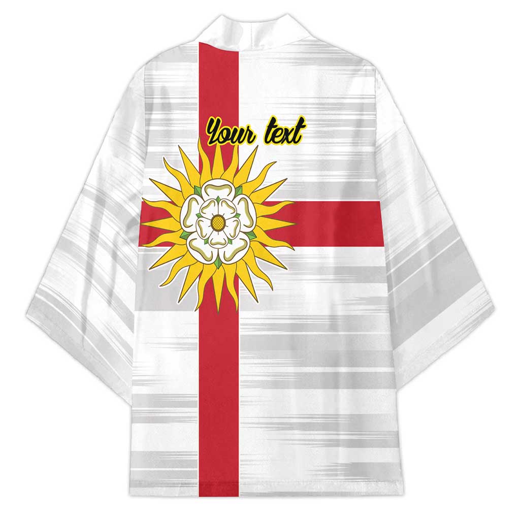 Yorkshire Heritage Personalized Kimono West Yorkshire White Rose - Wonder Print Shop