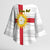 Yorkshire Heritage Personalized Kimono Sleeve Blouse West Yorkshire White Rose - Wonder Print Shop