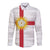 Yorkshire Heritage Personalized Long Sleeve Button Shirt West Yorkshire White Rose - Wonder Print Shop
