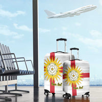 Yorkshire Heritage Personalized Luggage Cover West Yorkshire White Rose - Wonder Print Shop