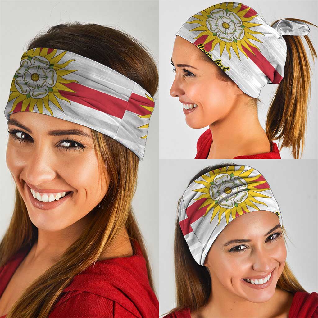 Yorkshire Heritage Personalized Neck Gaiter West Yorkshire White Rose - Wonder Print Shop