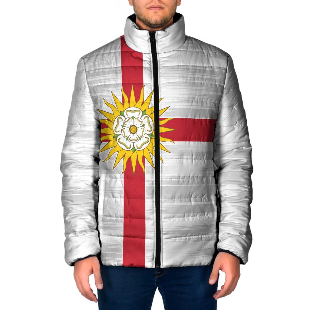 Yorkshire Heritage Personalized Padded Jacket West Yorkshire White Rose - Wonder Print Shop