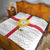 Yorkshire Heritage Personalized Quilt West Yorkshire White Rose - Wonder Print Shop