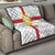 Yorkshire Heritage Personalized Quilt West Yorkshire White Rose - Wonder Print Shop