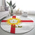 Yorkshire Heritage Personalized Round Carpet West Yorkshire White Rose - Wonder Print Shop