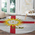 Yorkshire Heritage Personalized Round Carpet West Yorkshire White Rose - Wonder Print Shop