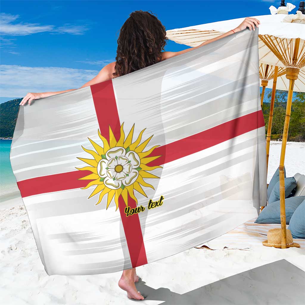 Yorkshire Heritage Personalized Sarong West Yorkshire White Rose - Wonder Print Shop