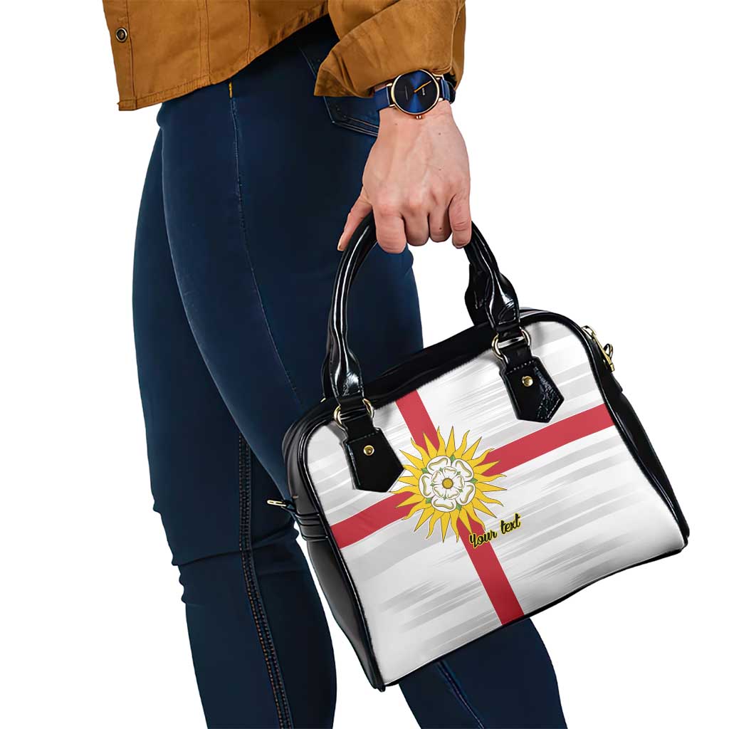 Yorkshire Heritage Personalized Shoulder Handbag West Yorkshire White Rose - Wonder Print Shop