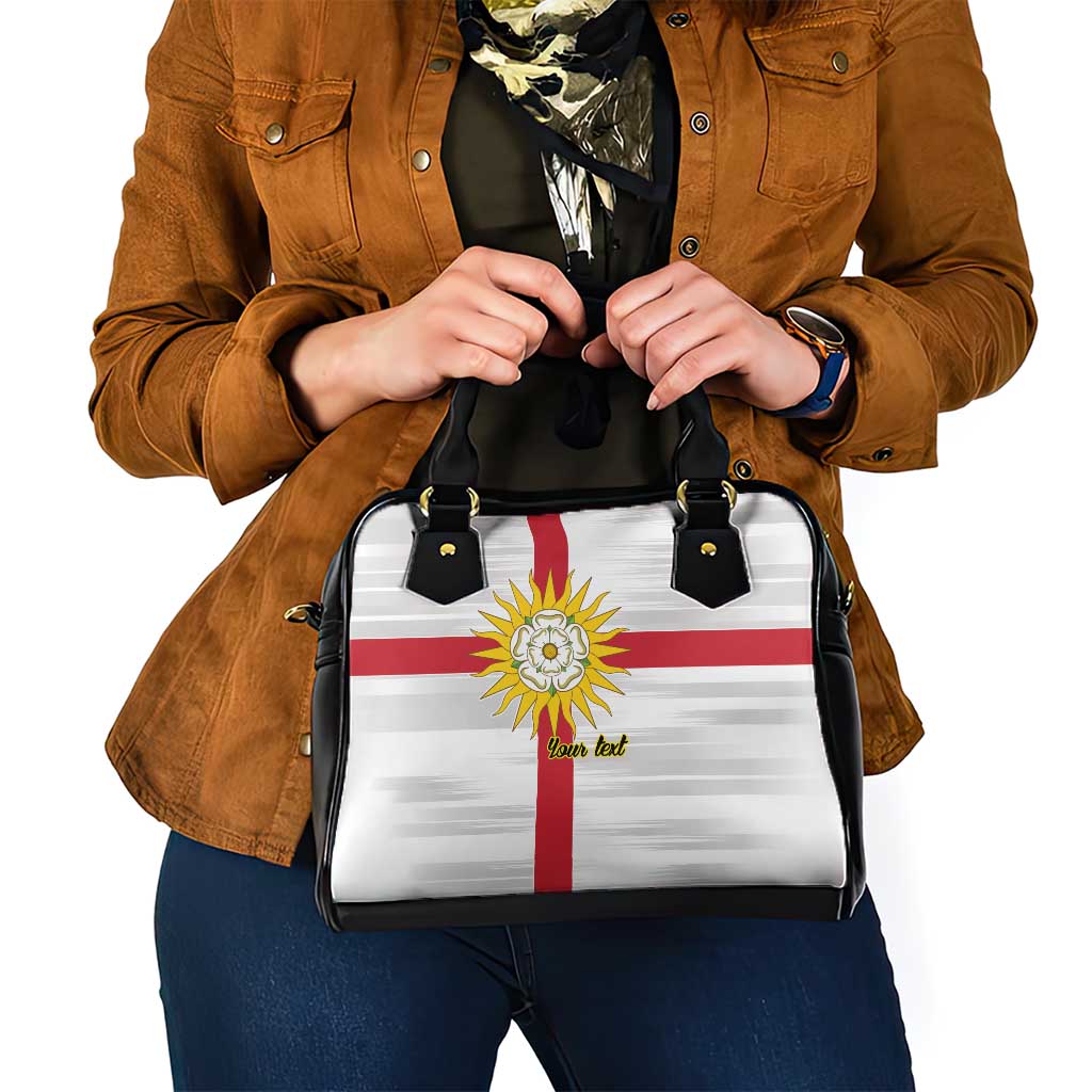 Yorkshire Heritage Personalized Shoulder Handbag West Yorkshire White Rose - Wonder Print Shop