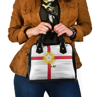 Yorkshire Heritage Personalized Shoulder Handbag West Yorkshire White Rose - Wonder Print Shop
