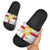 Yorkshire Heritage Personalized Slide Sandals West Yorkshire White Rose - Wonder Print Shop