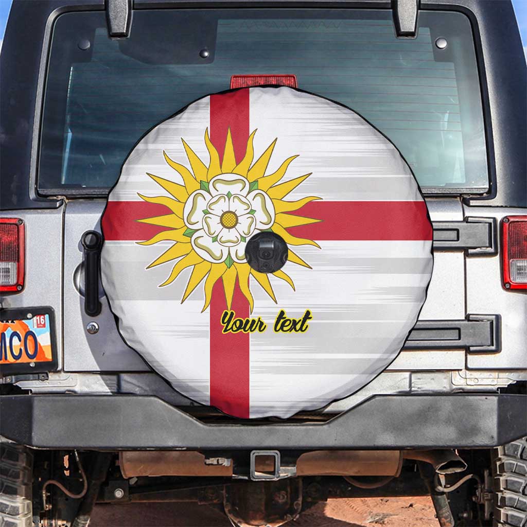 Yorkshire Heritage Personalized Spare Tire Cover West Yorkshire White Rose - Wonder Print Shop