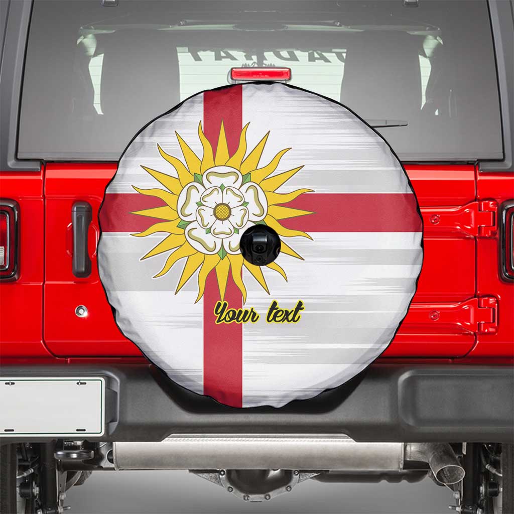 Yorkshire Heritage Personalized Spare Tire Cover West Yorkshire White Rose - Wonder Print Shop