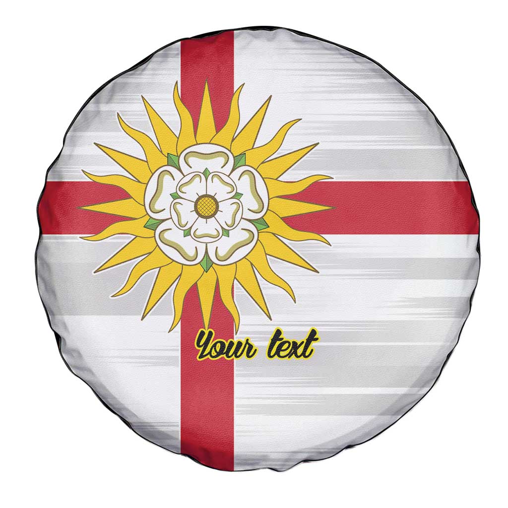 Yorkshire Heritage Personalized Spare Tire Cover West Yorkshire White Rose - Wonder Print Shop