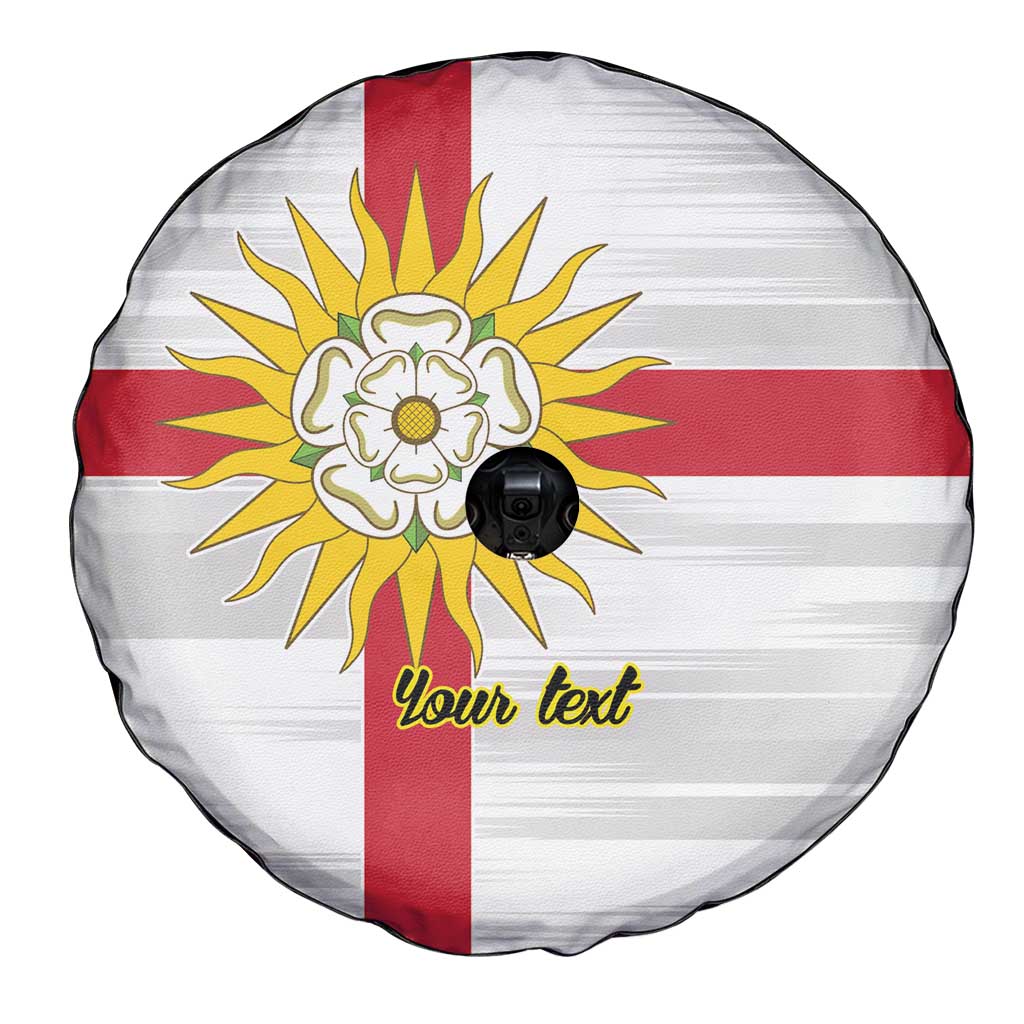 Yorkshire Heritage Personalized Spare Tire Cover West Yorkshire White Rose - Wonder Print Shop