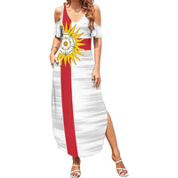 Yorkshire Heritage Personalized Summer Maxi Dress West Yorkshire White Rose - Wonder Print Shop