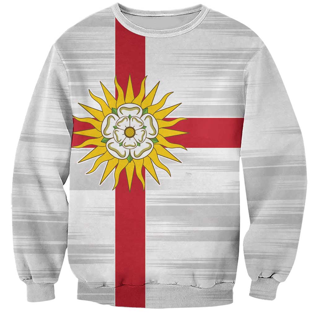 Yorkshire Heritage Personalized Sweatshirt West Yorkshire White Rose - Wonder Print Shop