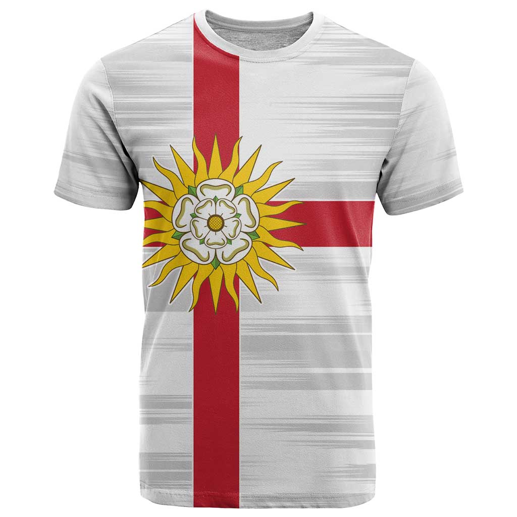Yorkshire Heritage Personalized T Shirt West Yorkshire White Rose - Wonder Print Shop