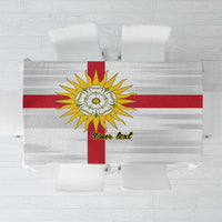 Yorkshire Heritage Personalized Tablecloth West Yorkshire White Rose - Wonder Print Shop