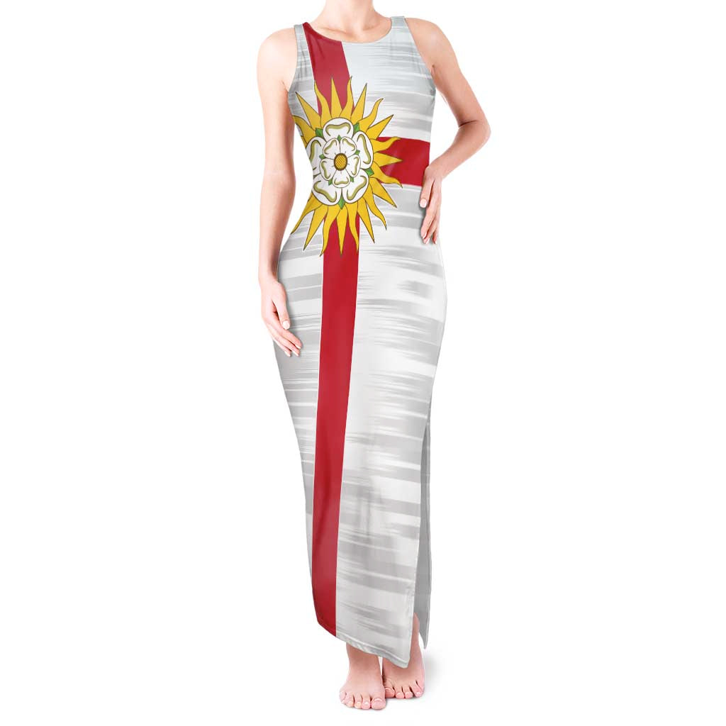 Yorkshire Heritage Personalized Tank Maxi Dress West Yorkshire White Rose - Wonder Print Shop