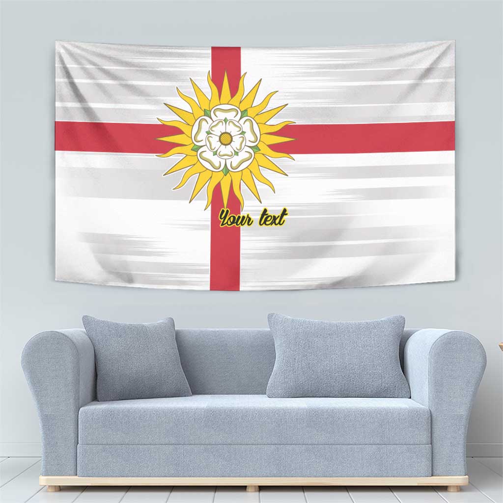 Yorkshire Heritage Personalized Tapestry West Yorkshire White Rose - Wonder Print Shop