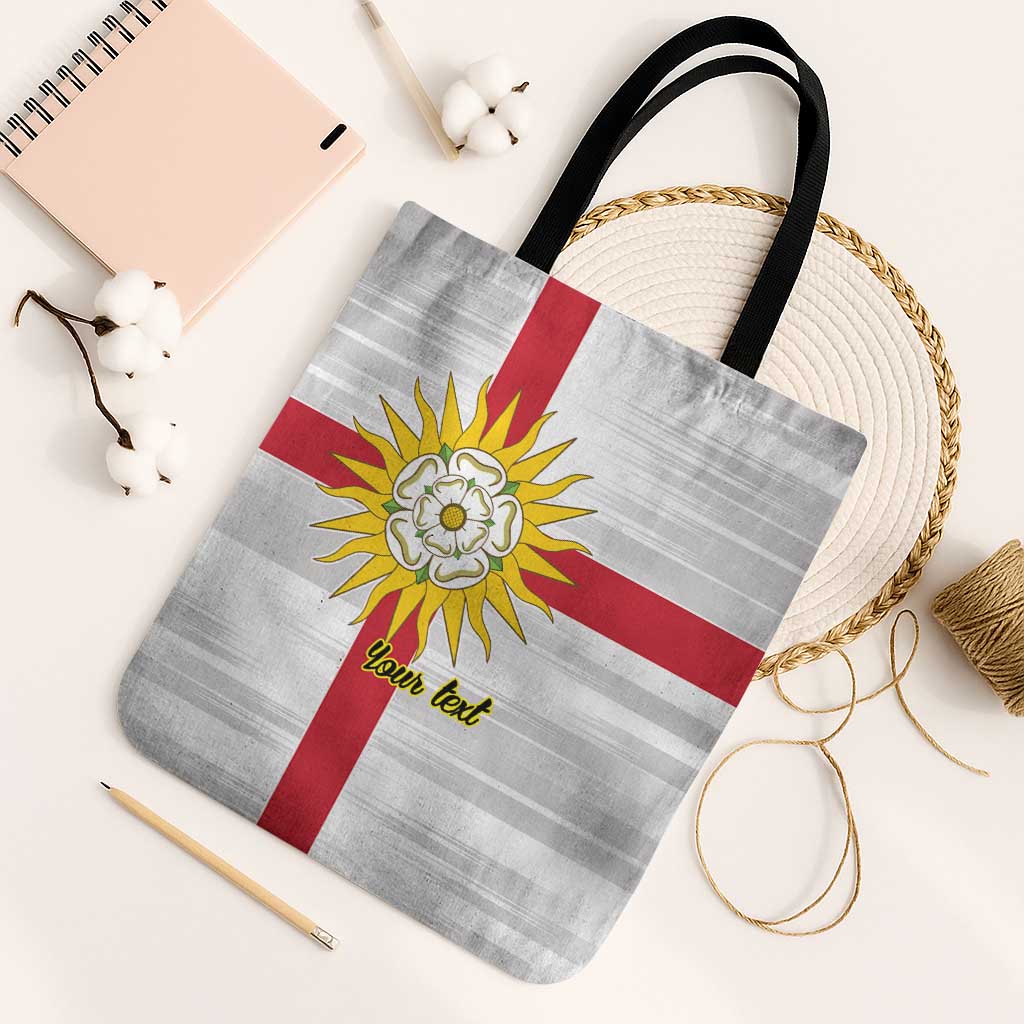 Yorkshire Heritage Personalized Tote Bag West Yorkshire White Rose - Wonder Print Shop