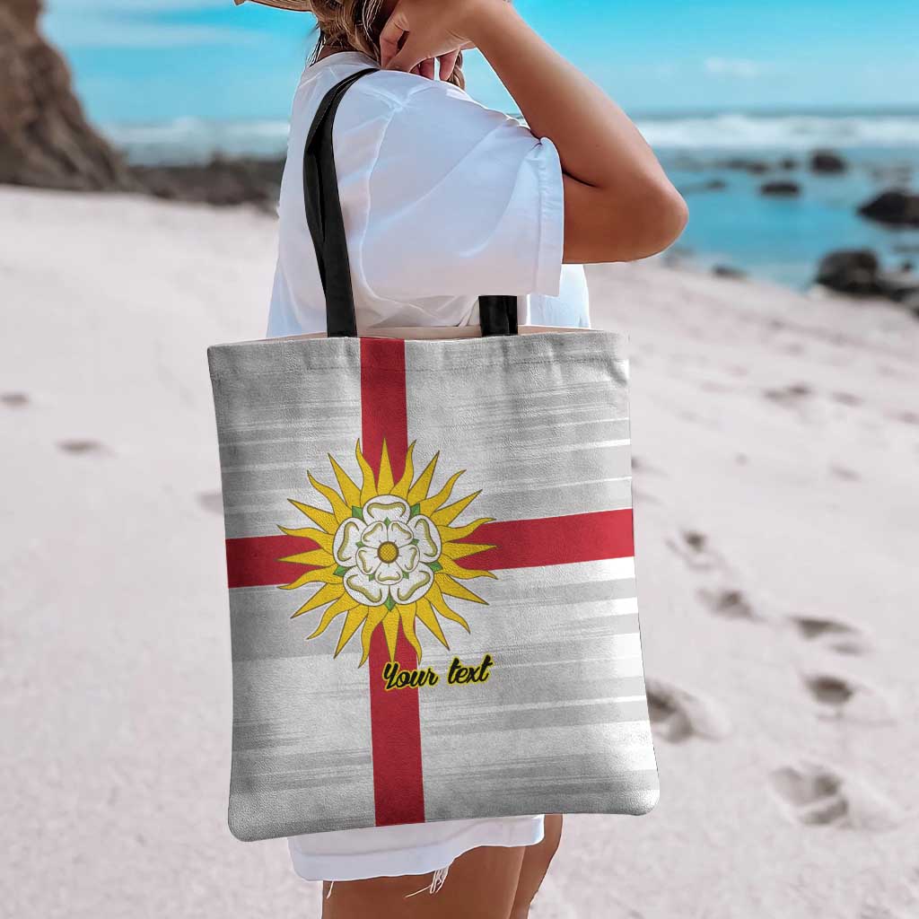 Yorkshire Heritage Personalized Tote Bag West Yorkshire White Rose - Wonder Print Shop