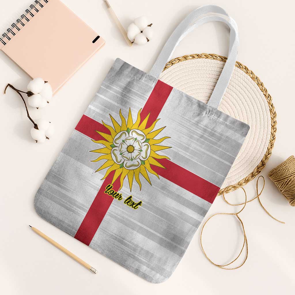 Yorkshire Heritage Personalized Tote Bag West Yorkshire White Rose - Wonder Print Shop