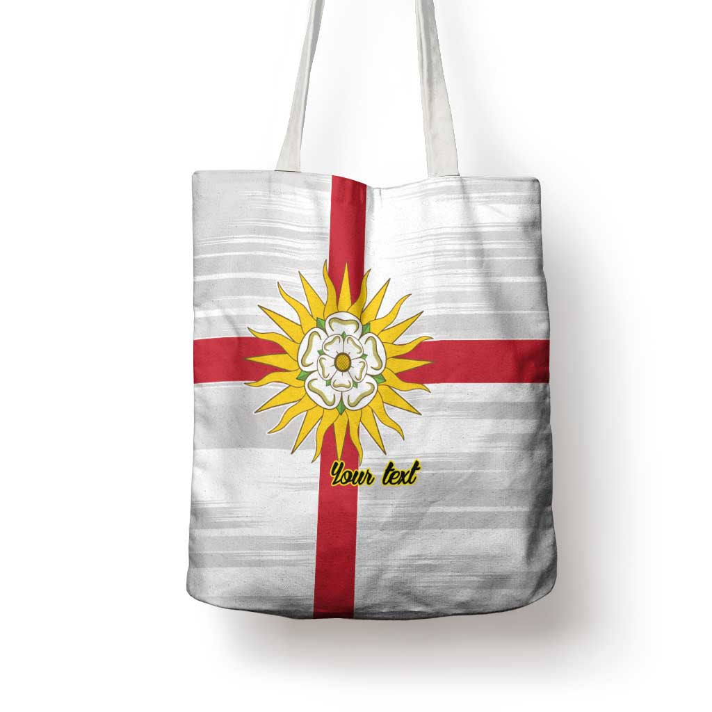 Yorkshire Heritage Personalized Tote Bag West Yorkshire White Rose - Wonder Print Shop