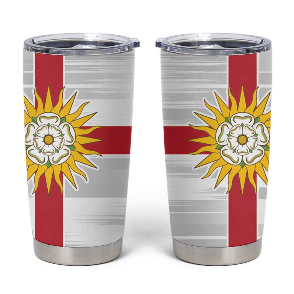 Yorkshire Heritage Personalized Tumbler Cup West Yorkshire White Rose - Wonder Print Shop