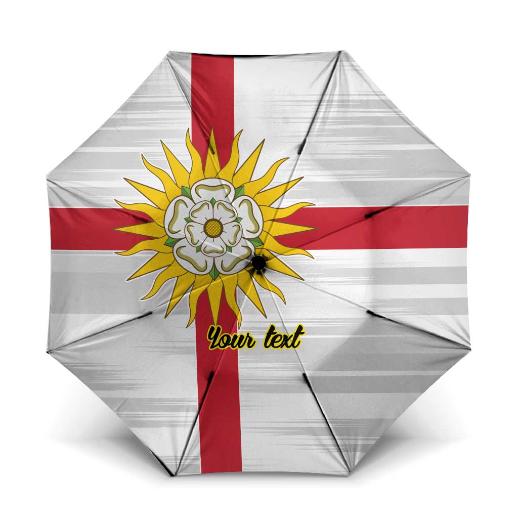 Yorkshire Heritage Personalized Umbrella West Yorkshire White Rose - Wonder Print Shop