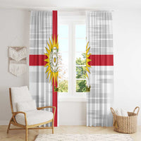 Yorkshire Heritage Personalized Window Curtain West Yorkshire White Rose - Wonder Print Shop
