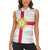 Yorkshire Heritage Personalized Women Sleeveless Polo Shirt West Yorkshire White Rose - Wonder Print Shop