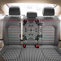 Charcoal Black Hearts Crown Traditional Geometry Back Car Seat Cover Seanamarena Basotho Blanket Inspired