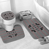 Charcoal Black Hearts Crown Traditional Geometry Bathroom Set Seanamarena Basotho Blanket Inspired