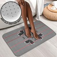 Charcoal Black Hearts Crown Traditional Geometry Bathroom Set Seanamarena Basotho Blanket Inspired