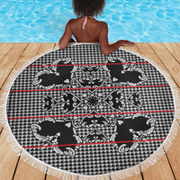 Charcoal Black Hearts Crown Traditional Geometry Beach Blanket Seanamarena Basotho Blanket Inspired