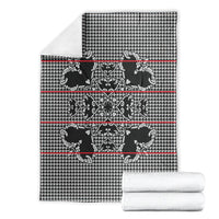 Charcoal Black Hearts Crown Traditional Geometry Blanket Seanamarena Basotho Blanket Inspired