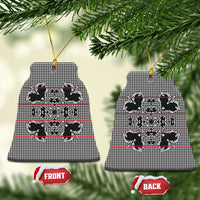 Charcoal Black Hearts Crown Traditional Geometry Ceramic Ornament Seanamarena Basotho Blanket Inspired