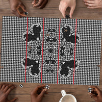 Charcoal Black Hearts Crown Traditional Geometry Puzzle Seanamarena Basotho Blanket Inspired