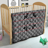 Charcoal Black Hearts Crown Traditional Geometry Quilt Seanamarena Basotho Blanket Inspired