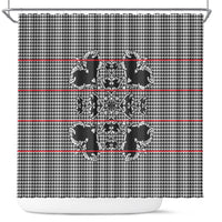 Charcoal Black Hearts Crown Traditional Geometry Shower Curtain Seanamarena Basotho Blanket Inspired