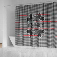 Charcoal Black Hearts Crown Traditional Geometry Shower Curtain Seanamarena Basotho Blanket Inspired