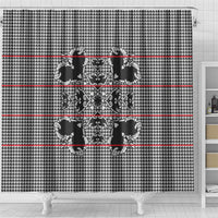 Charcoal Black Hearts Crown Traditional Geometry Shower Curtain Seanamarena Basotho Blanket Inspired