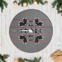 Charcoal Black Hearts Crown Traditional Geometry Tree Skirt Seanamarena Basotho Blanket Inspired