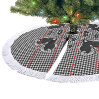 Charcoal Black Hearts Crown Traditional Geometry Tree Skirt Seanamarena Basotho Blanket Inspired
