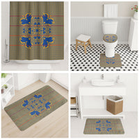 Cobalt Blue Hearts Crown Traditional Geometry Bathroom Set Seanamarena Basotho Blanket Inspired